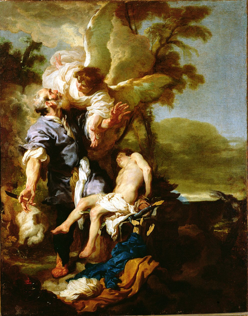 O sacrifício de Isaac, 1625-26 de Johann Liss or Lis or von Lys