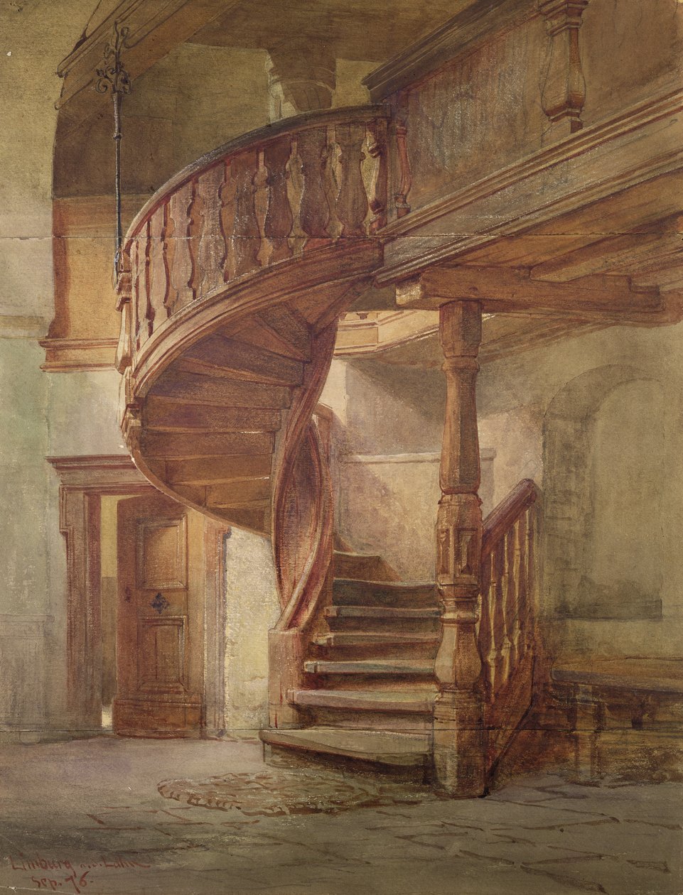 Escada Em Espiral. Limburg an der Lahn de Johann Martin Gensler