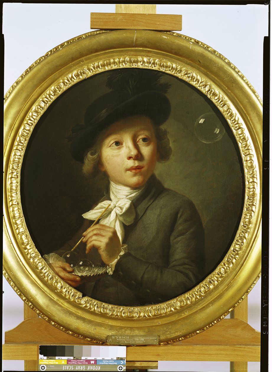 Bolhas De Sabão, 1784 de Johann Melchior Joseph Wyrsch or Wursch