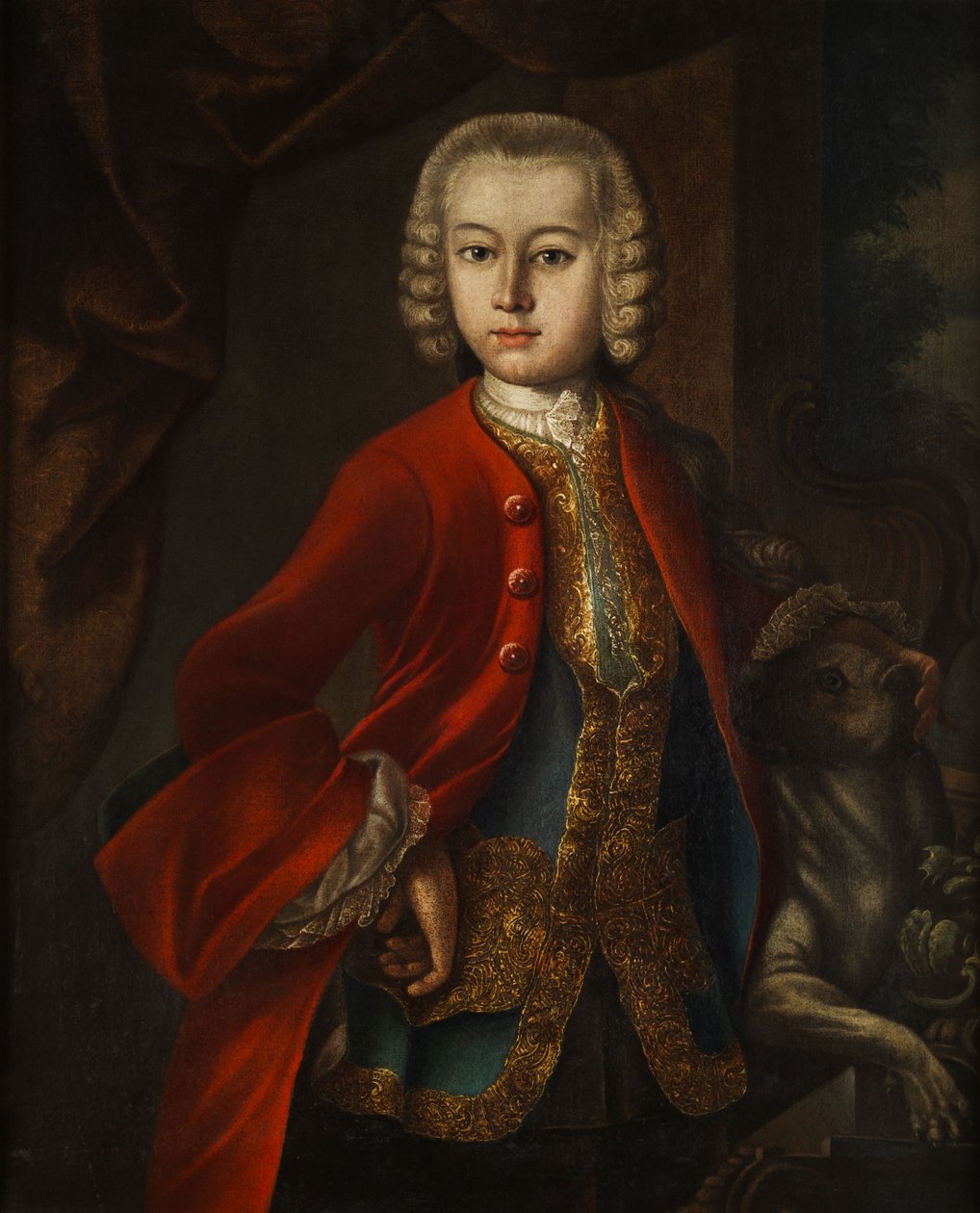 Corte, retrato, de, um, menino de Johann Michael Franz