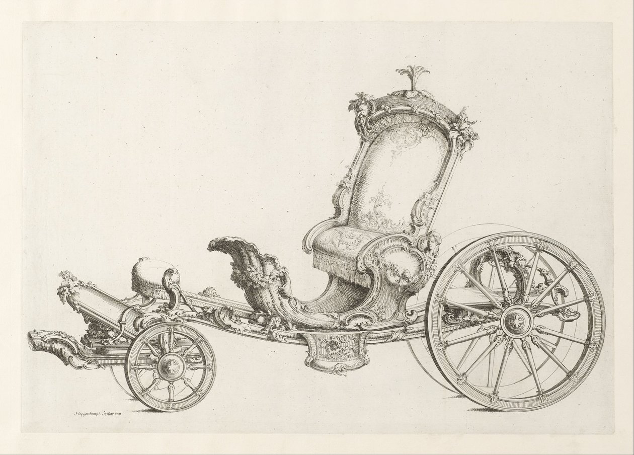 Design para um Cabriolet de Johann Michael Hoppenhaupt