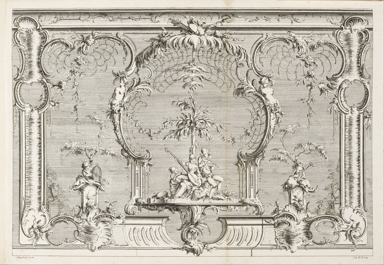 Design para uma tela de Johann Michael Hoppenhaupt