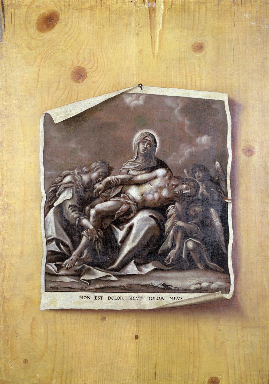 Trompe o Olho com Pieta de Johann Minck