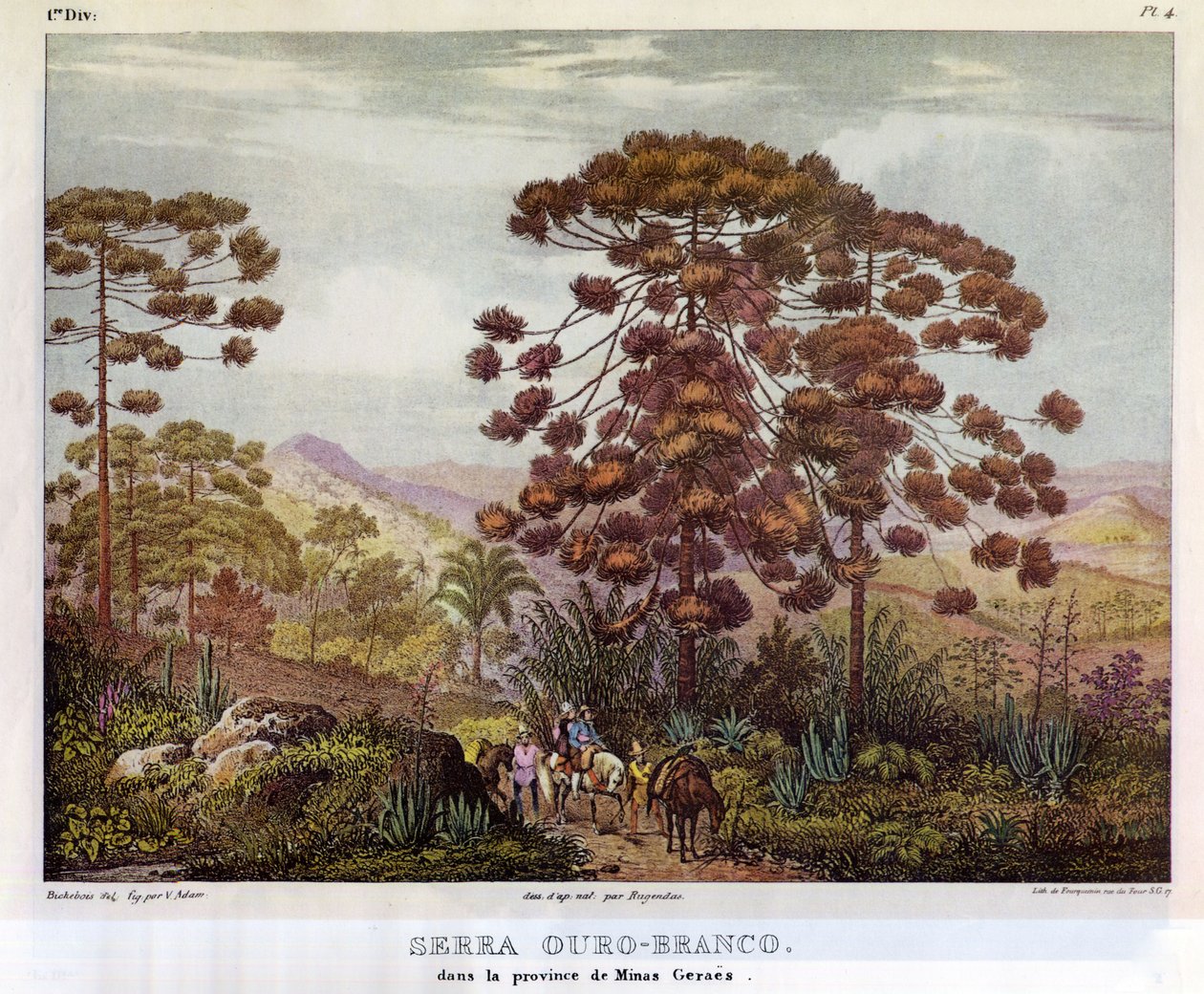 Serra Ouro-Branco de Johann Moritz Rugendas