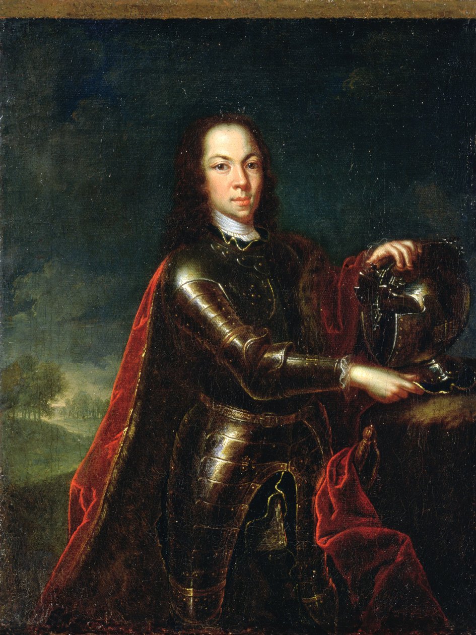 Retrato de Tsarevich Alexei Petrovich da Rússia (1690-1718), 1728 (ver 347496 para par) de Johann Paul Luedden