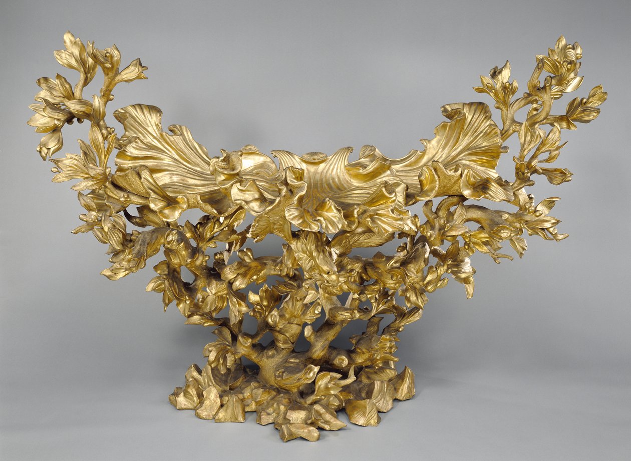 Mesa lateral atribuída a Johann Paul Schor, c.1670 (poplar gessoed e dourado) de Johann Paul Schor