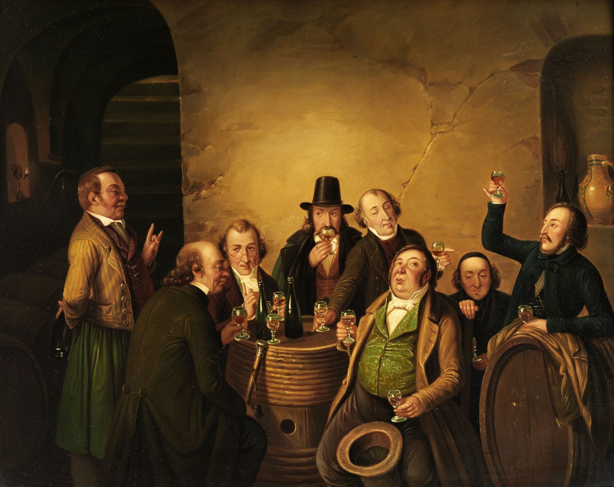 A degustação de vinhos de Johann Peter Hasenclever