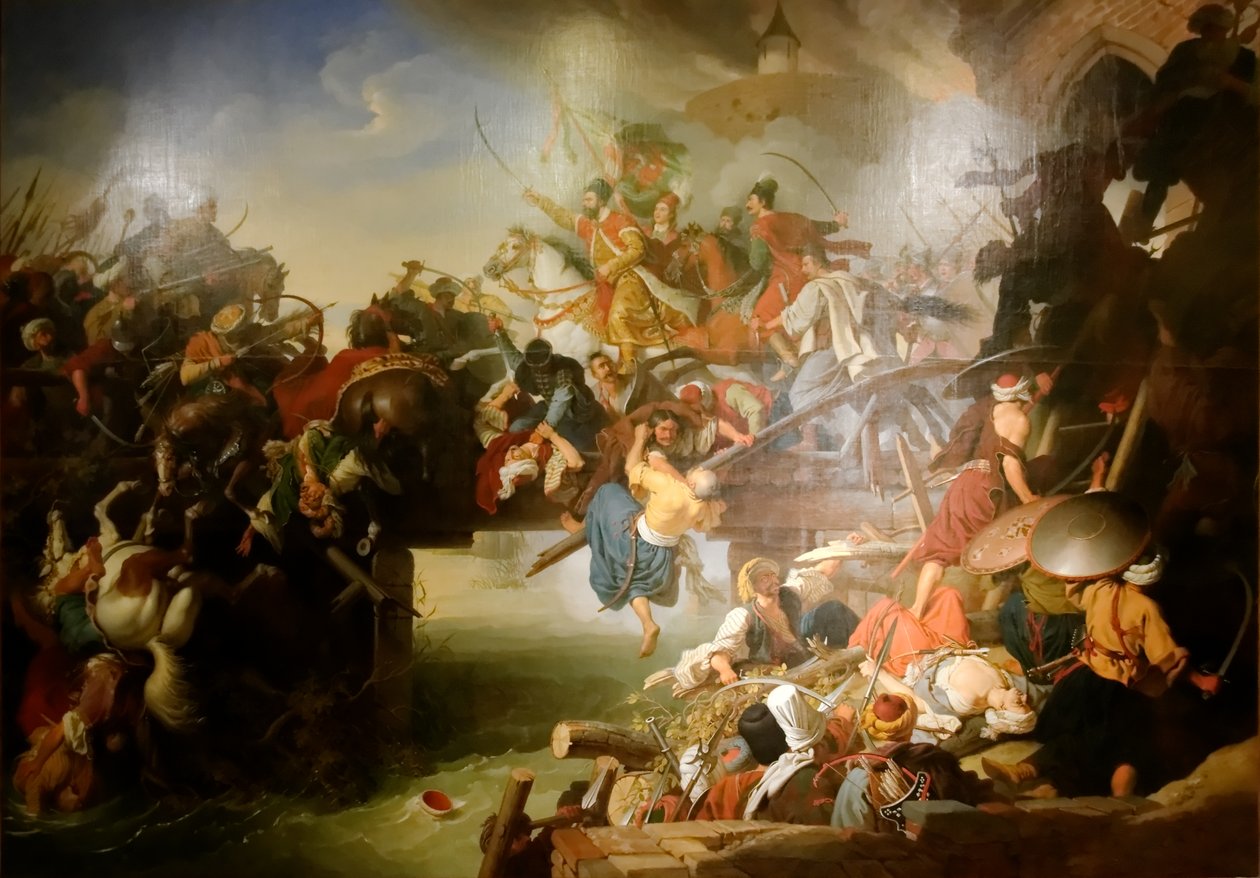 Carga de Zrínyi da Fortaleza de Szigetvár de Johann Peter Krafft