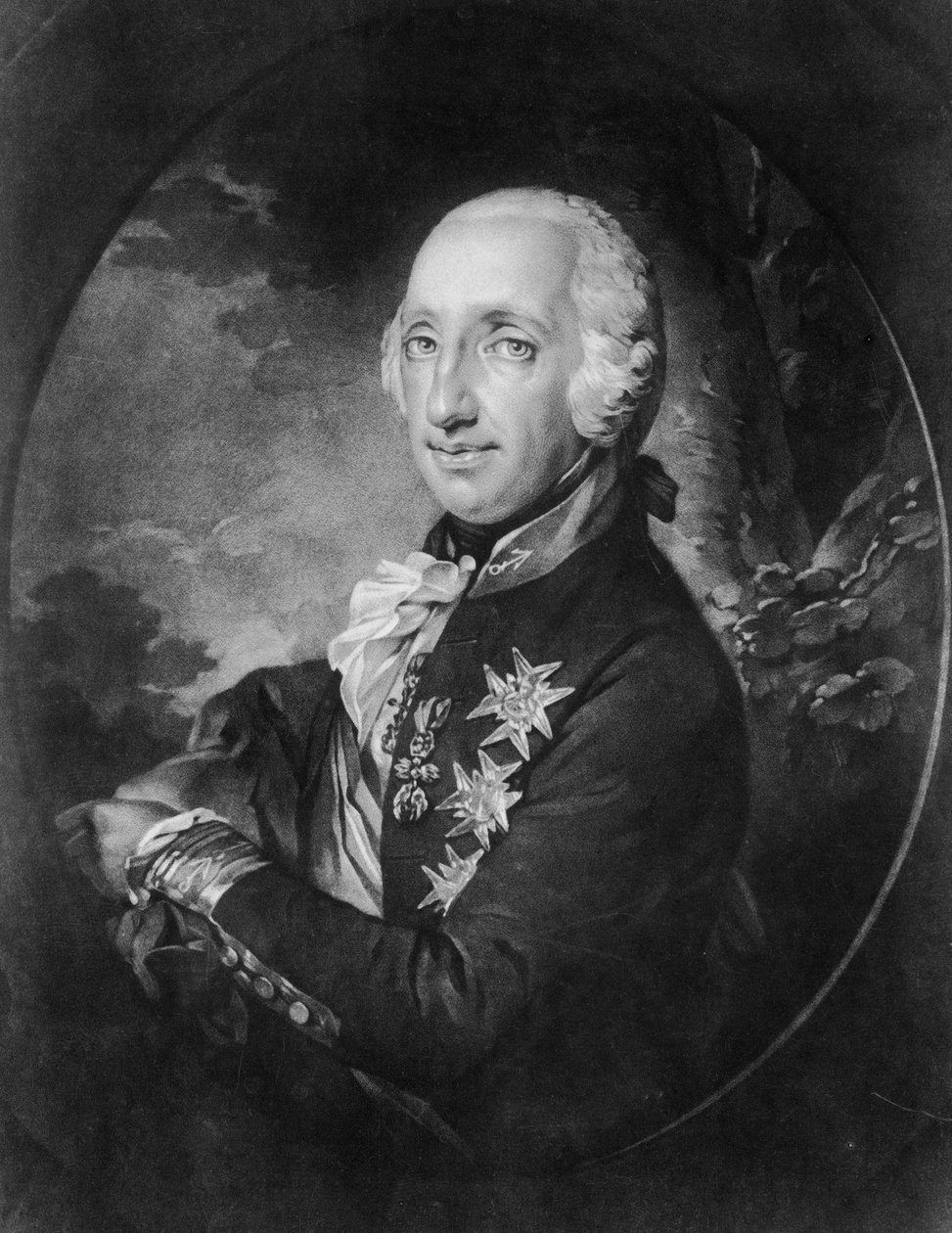 Fernando I de Bourbon, rei das Duas Sicílias de Johann Peter Pichler