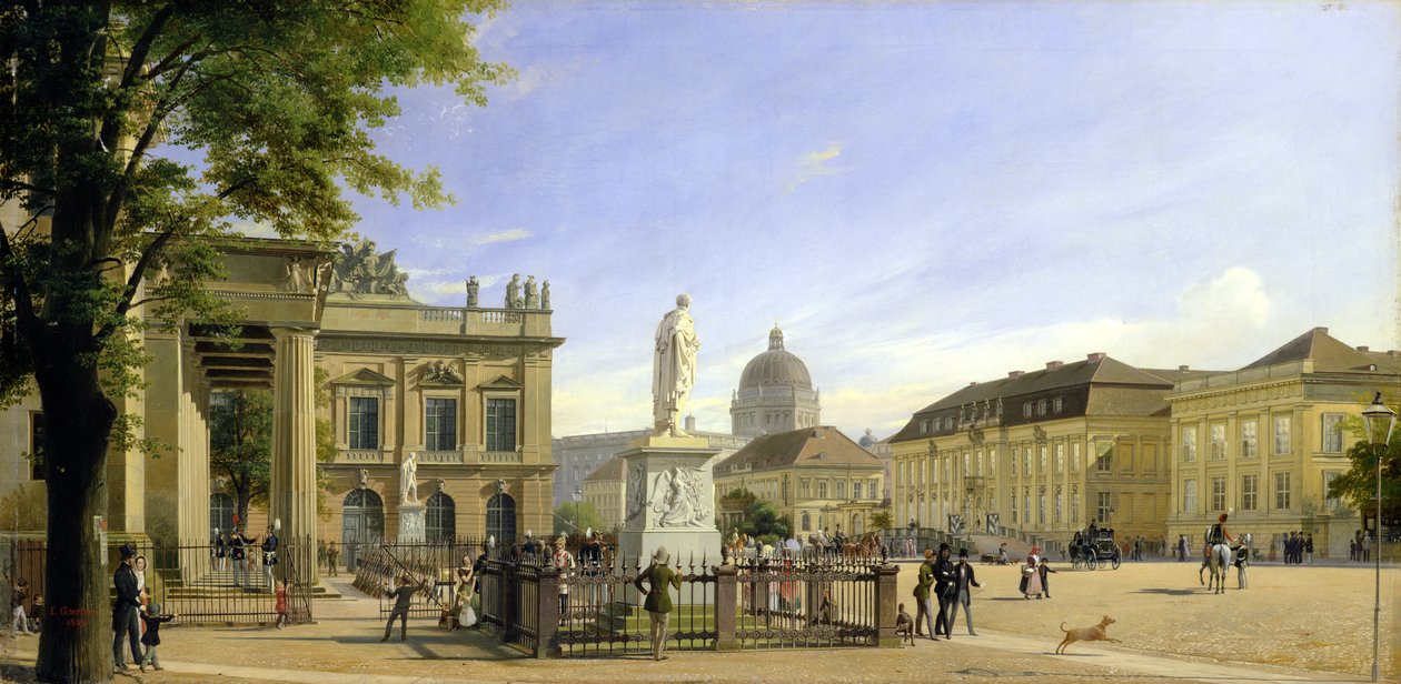 Nova Guarda, Arsenal, Palácio do Príncipe e Castelo em Berlim, 1849 (ver também 152600) de Johann Philipp Eduard Gartner