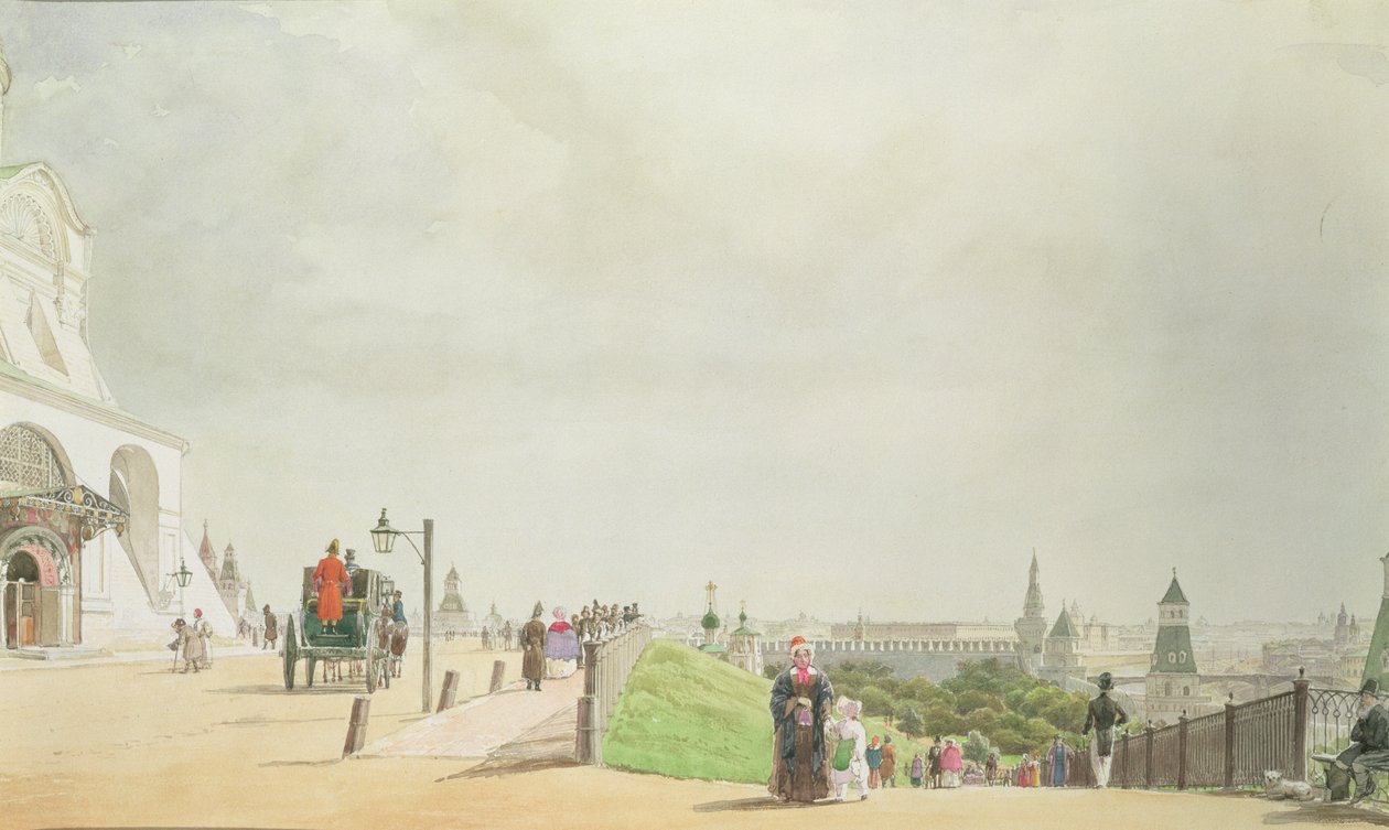 O Kremlin, Moscou, 1839 de Johann Philipp Eduard Gartner