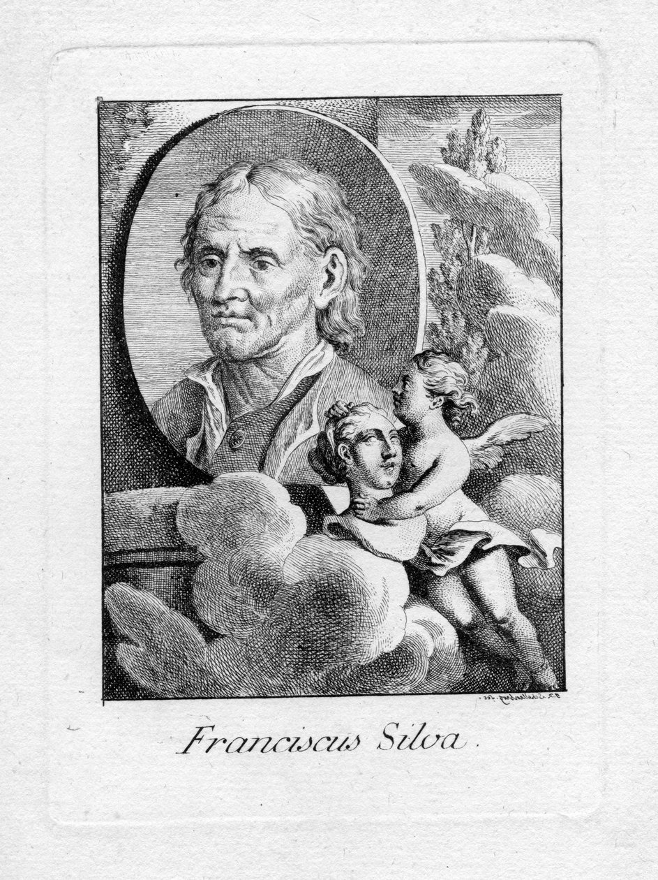 retrato gravado de Johann Rudolf Schellenberg