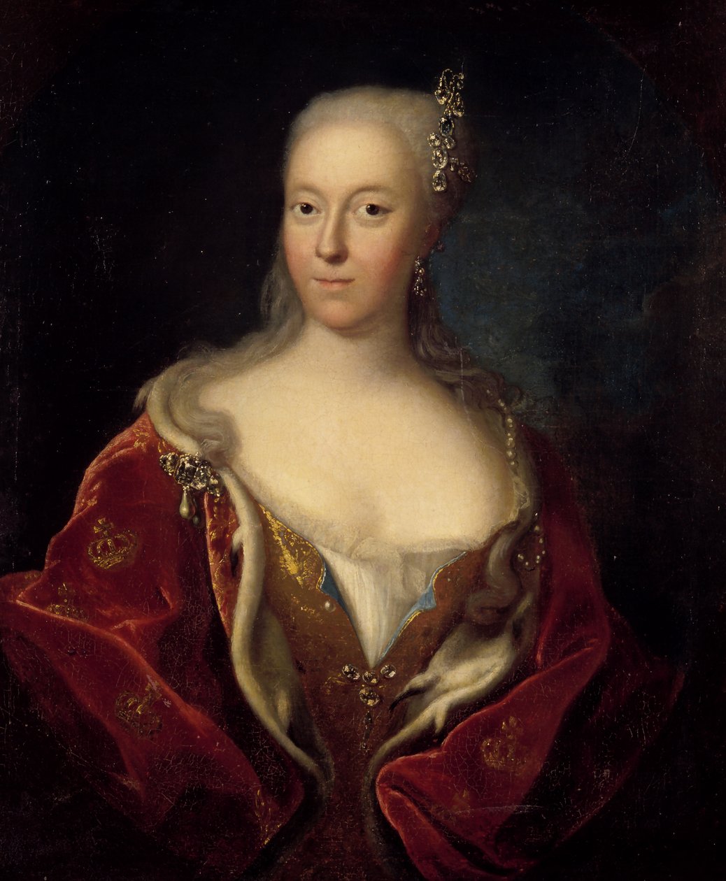 Anna Sophie von Reventlow, rainha da Dinamarca de Johann Salomon Wahl