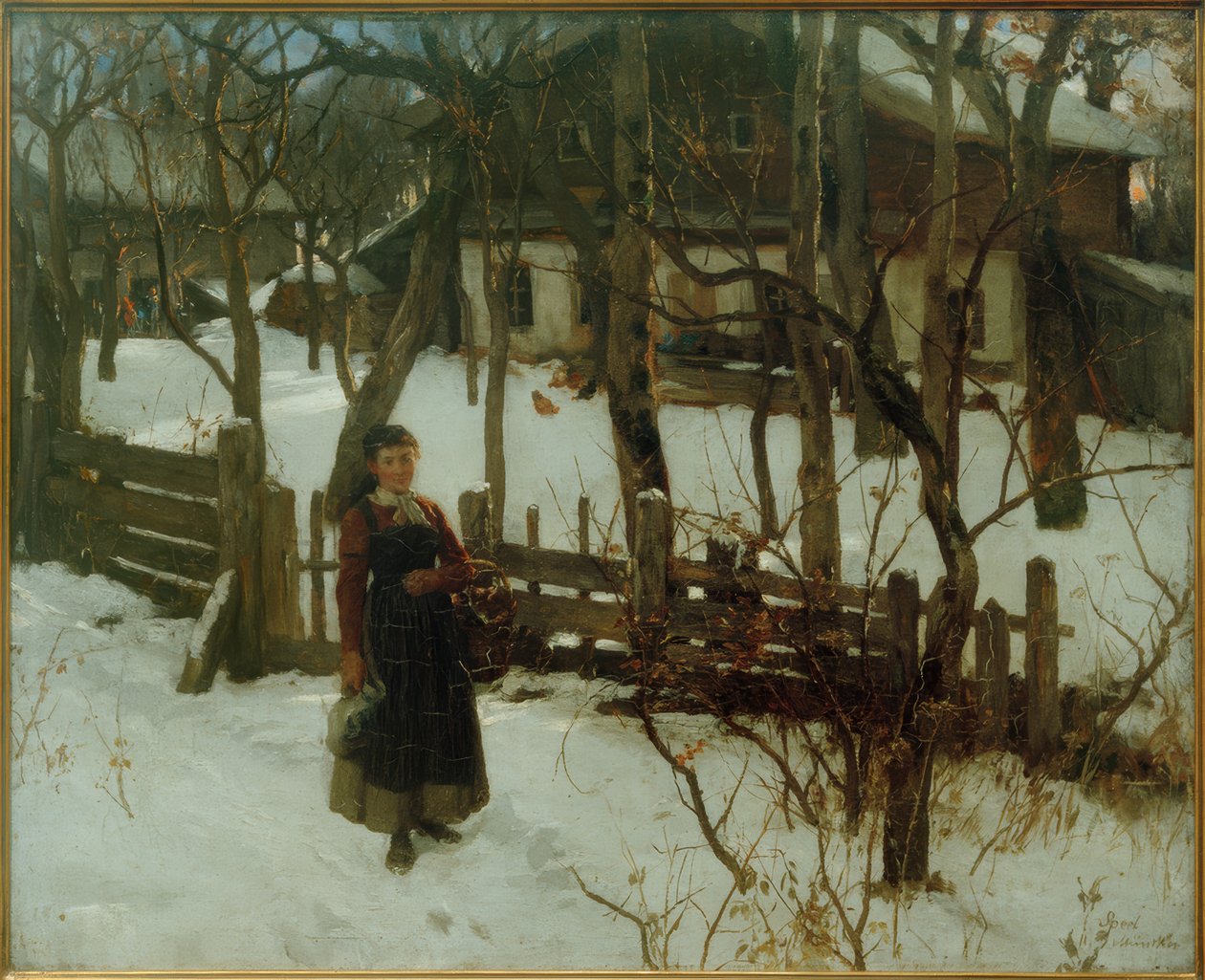 paisagem de inverno de Johann Sperl