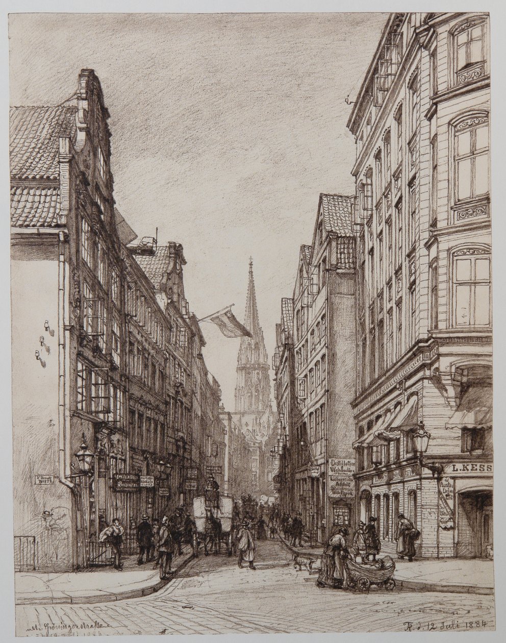 Old-Gröningerstraße de Johann Theobald Riefesell