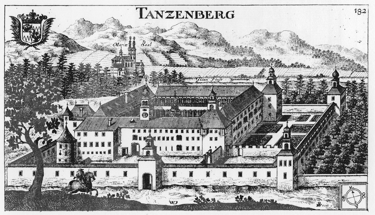 Castelo Tanzenberg em Sankt Veit no Glan - Caríntia - Áustria - União Europeia de Johann Weikhard von Valvasor