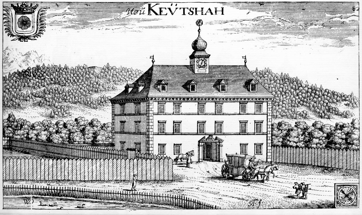 Castelo de Keutschach na Caríntia de Johann Weikhard von Valvasor