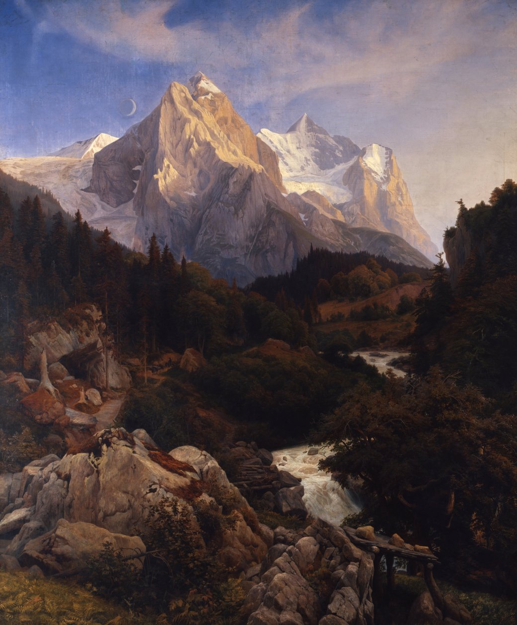 O Wetterhorn de Johann Wilhelm Schirmer
