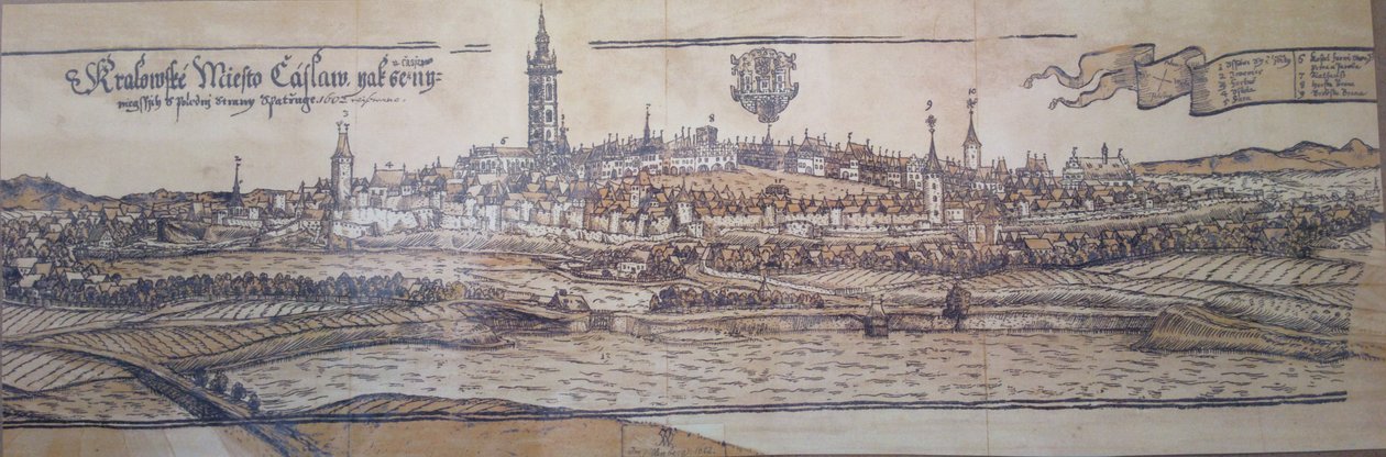 Veduta Caslavi de 1602 de Johann Willenberger