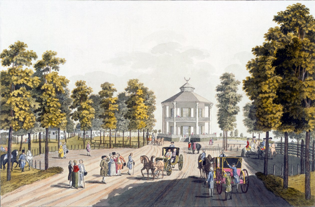 O Summerhouse em Prater, Viena, 1792 de Johann Ziegler