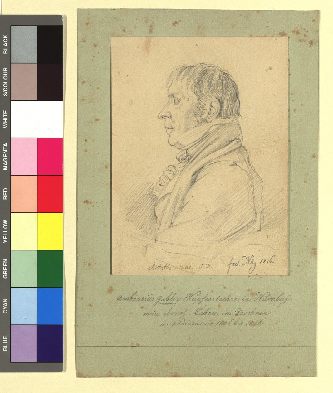 Ambrosius Gabler (1762-1834), desenhador e gravador de Johann Adam Klein