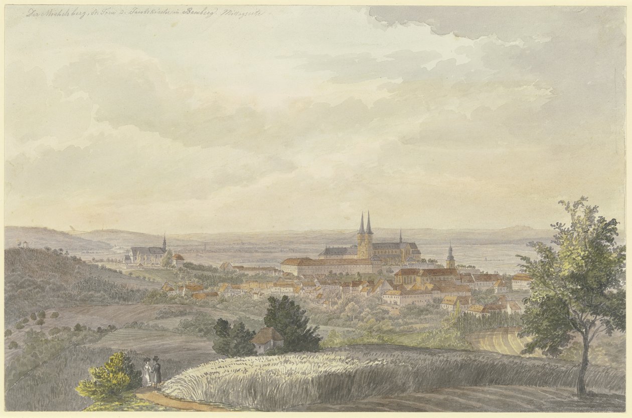 Vista de Bamberg a partir do sul de Johann Adam Klein