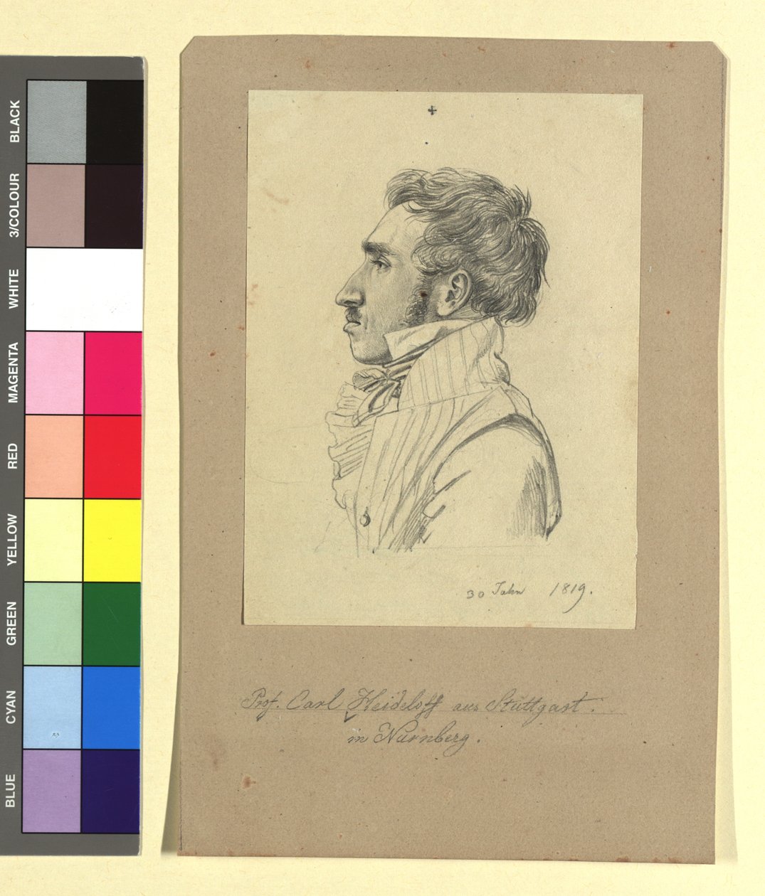 Carl Alexander von Heideloff (1789-1865), pintor, arquiteto de Johann Adam Klein