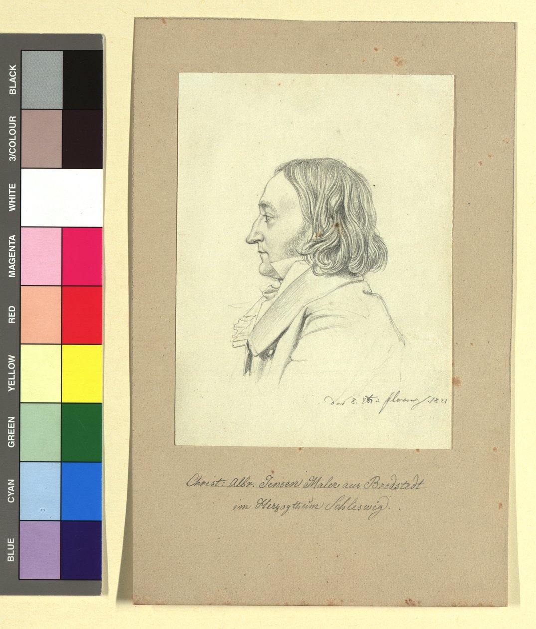 Christian Albrecht Jensen (1792-1870), pintor de Johann Adam Klein
