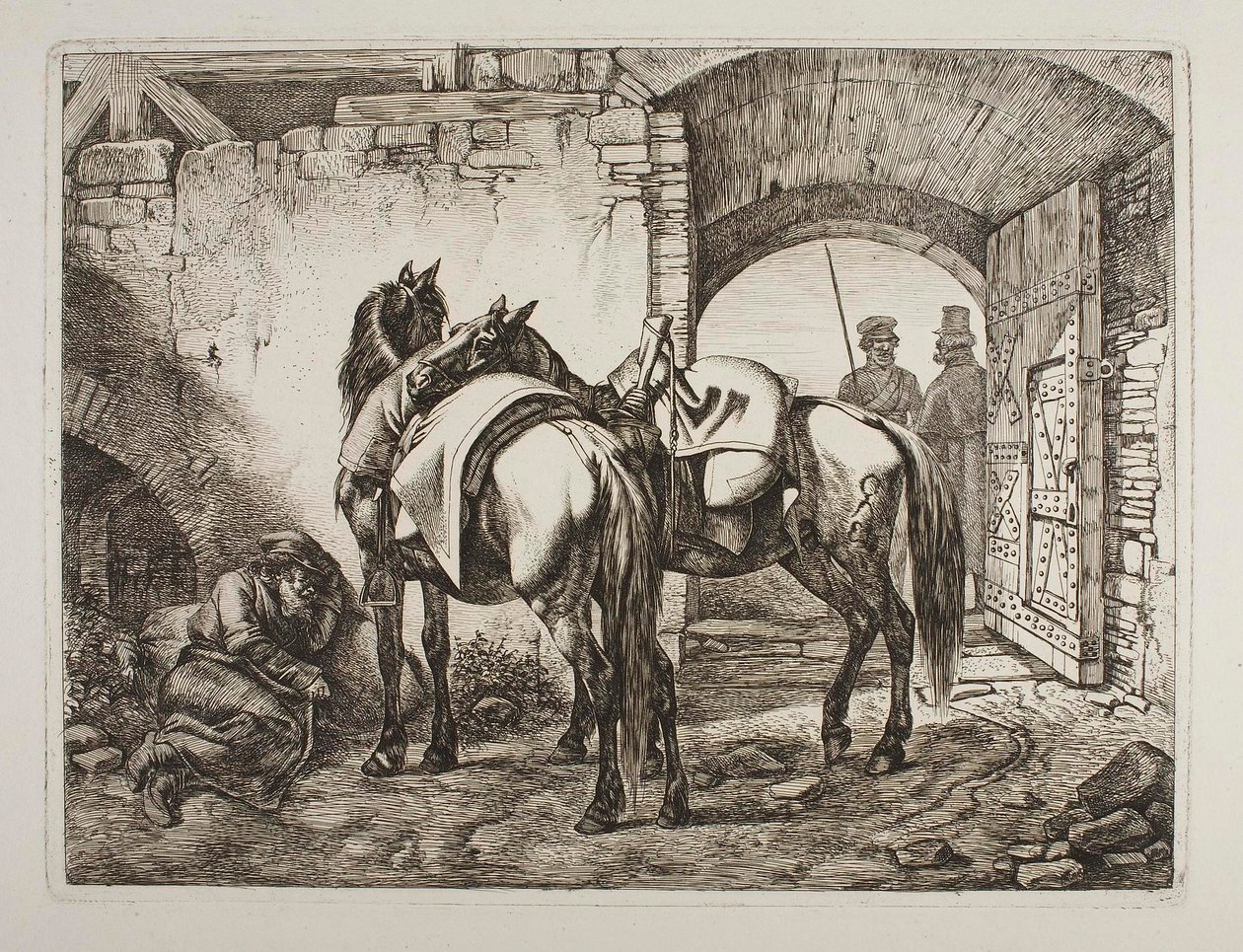 Cavalos cossacos de Johann Adam Klein