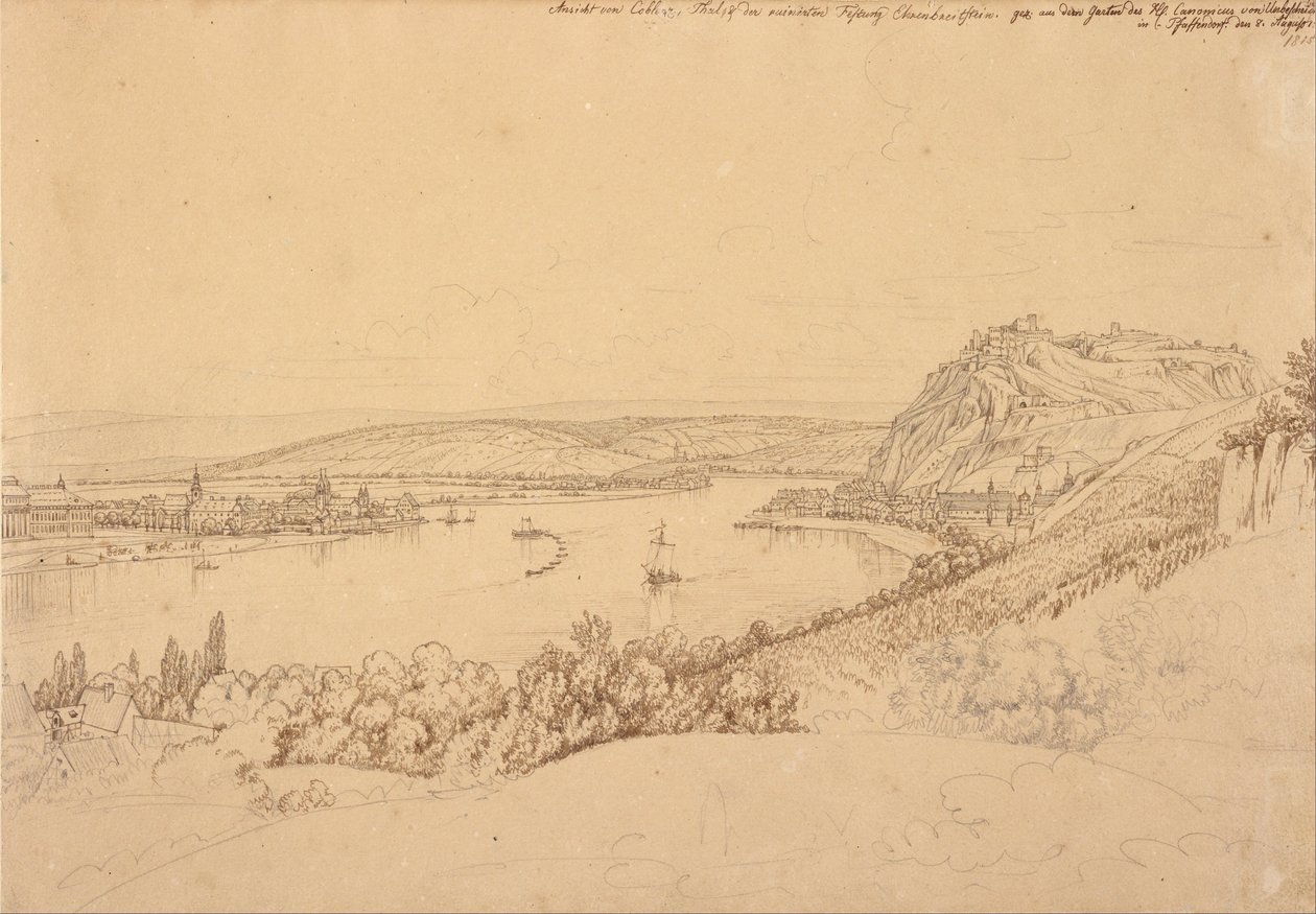 Fortaleza de Ehrenbreitstein de Johann Adam Klein