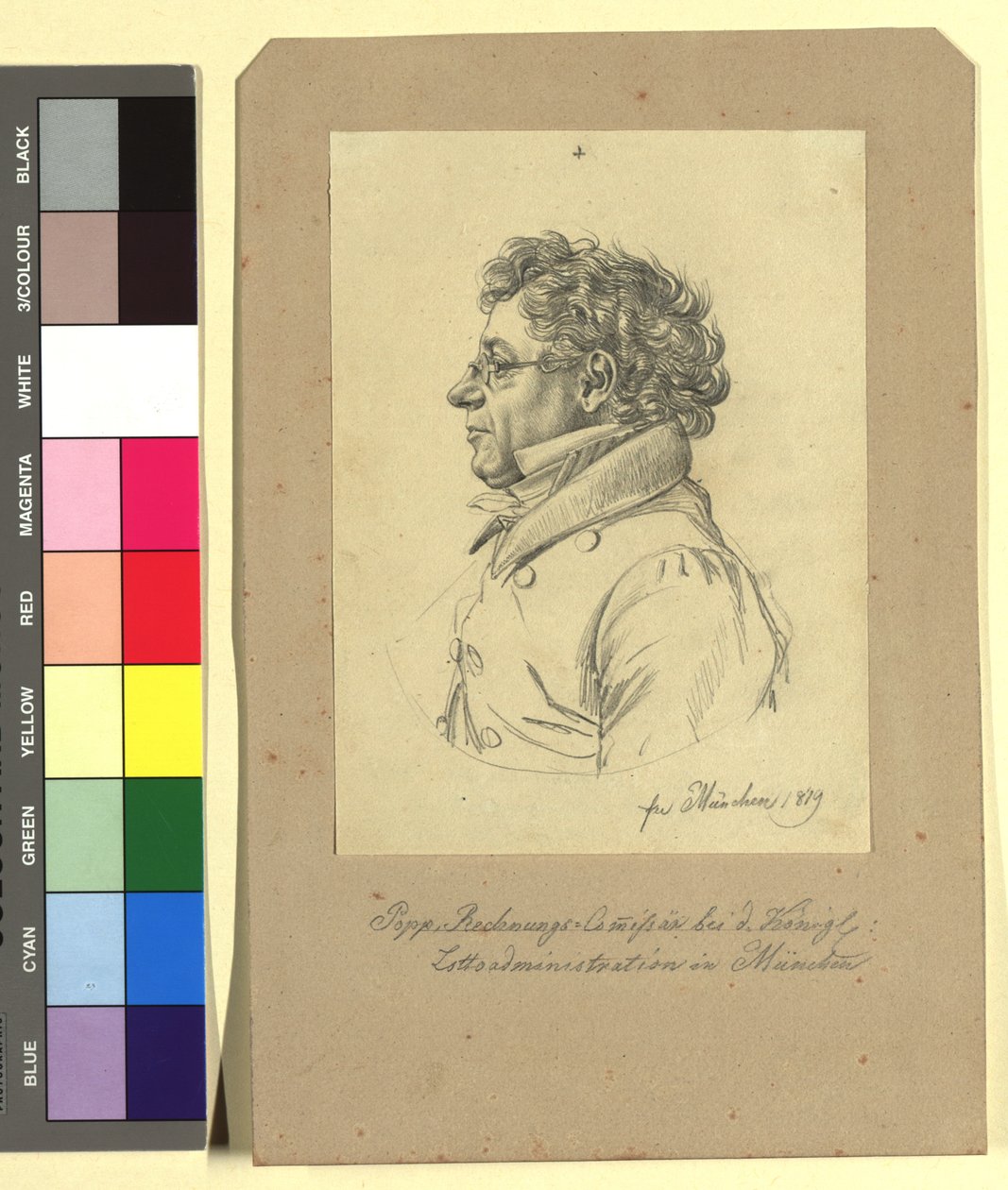 Senhor von Popp (comissário de contas da Administração Real da Lotaria em Munique) de Johann Adam Klein