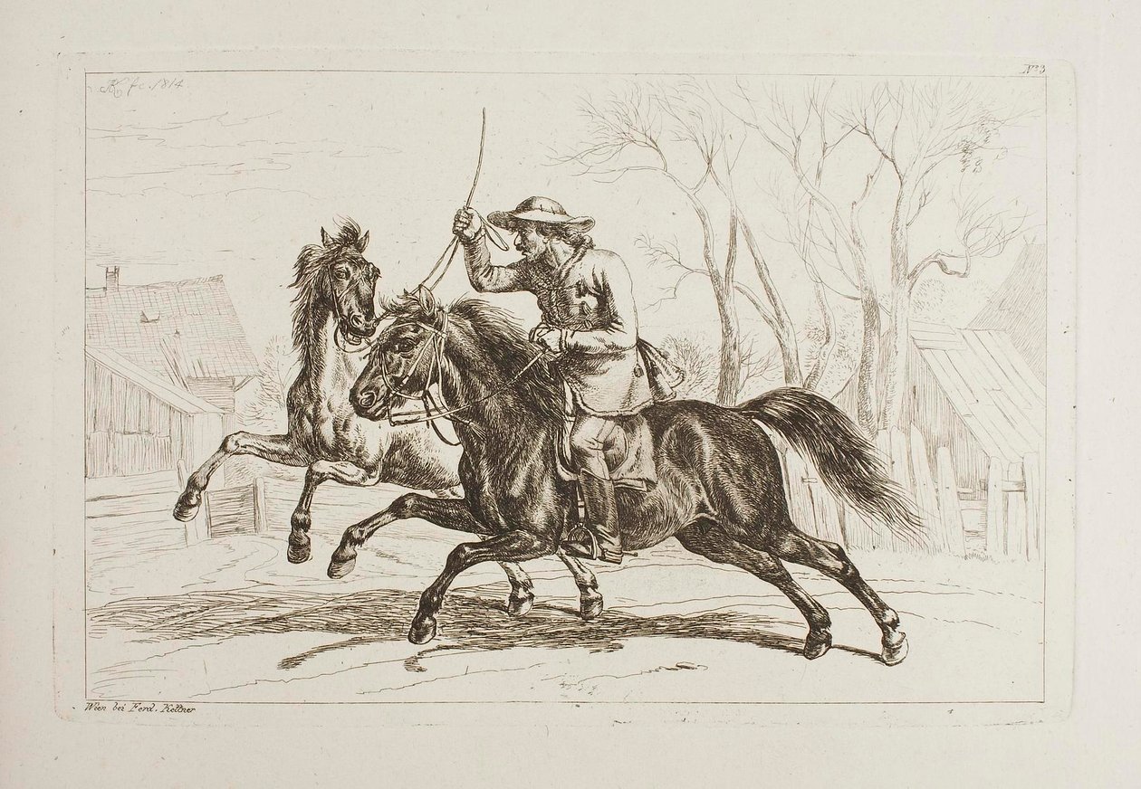 Húngaro a cavalo de Johann Adam Klein