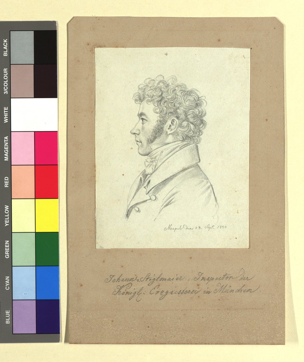 Johann Baptist Stiglmaier (1791-1844), fundidor de bronze, escultor, inspetor da Fundição Real de Munique de Johann Adam Klein