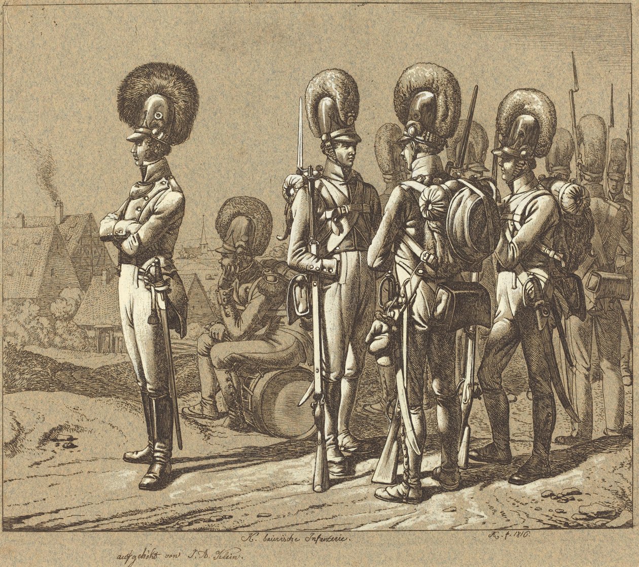 K. Infantaria da Baviera (Infantaria da Baviera) de Johann Adam Klein