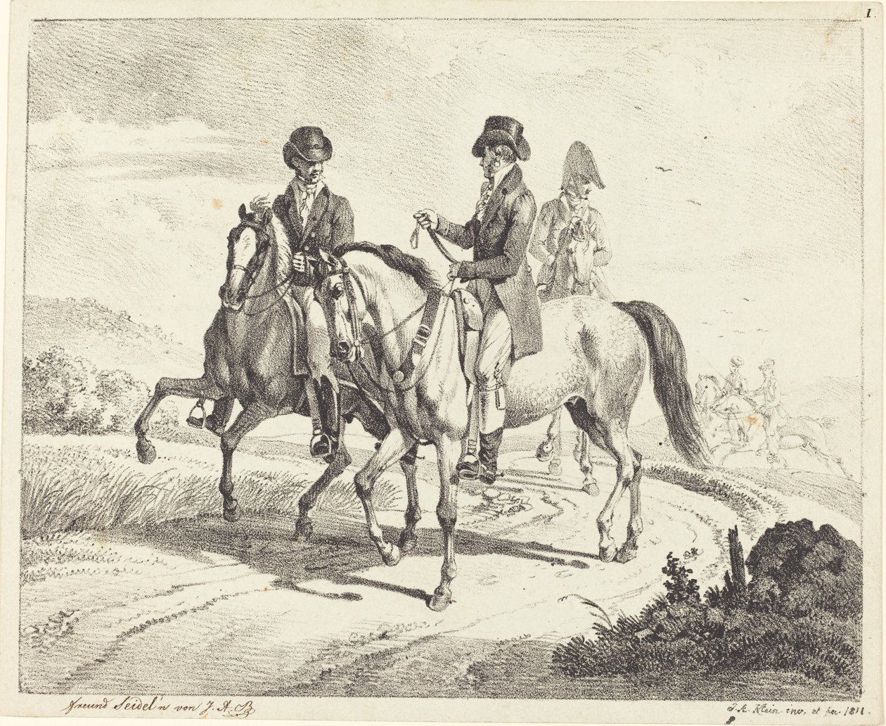 Passeio a cavalo de Johann Adam Klein