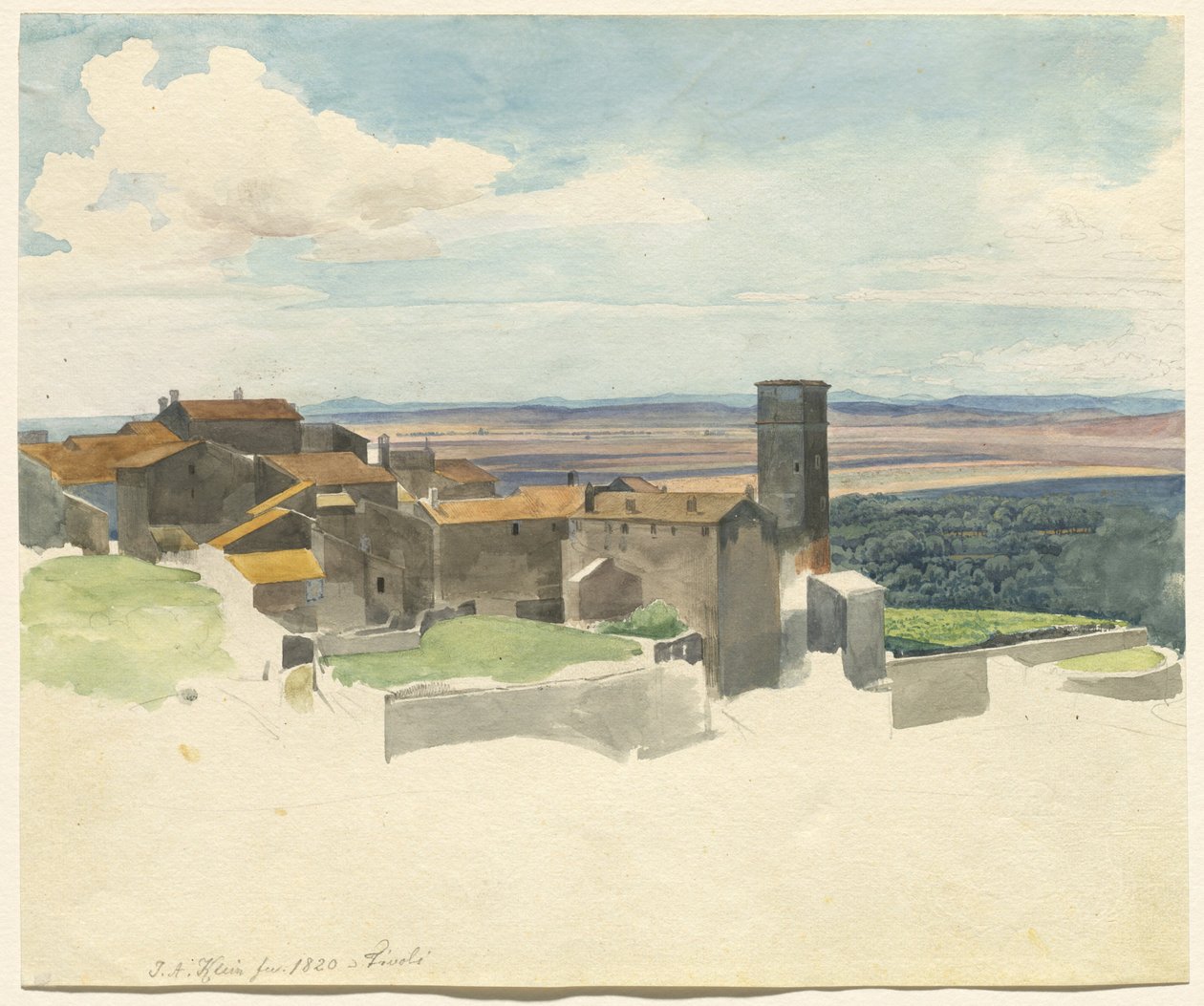 Tivoli e a Campanha Romana de Johann Adam Klein