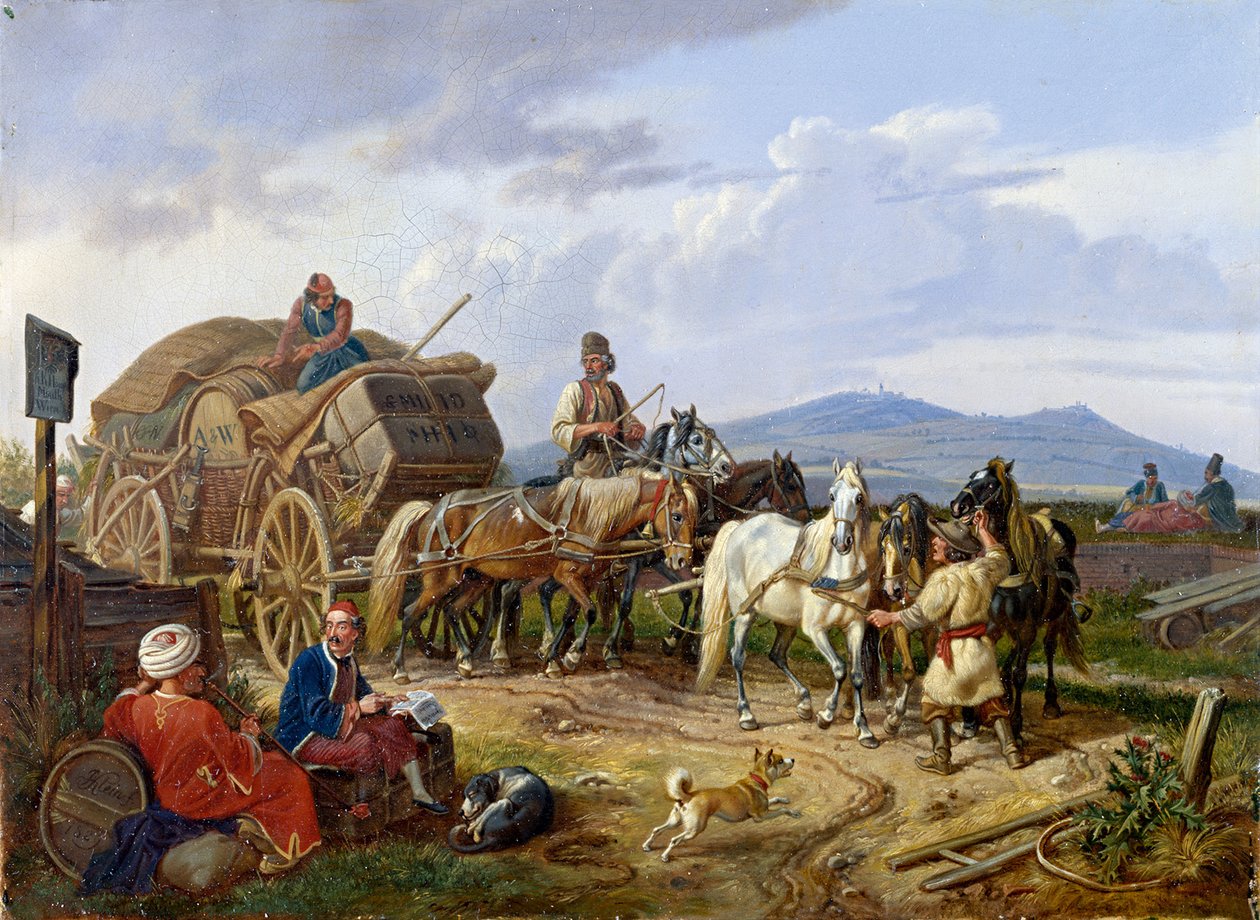 Carroça de carga valáquia de Johann Adam Klein