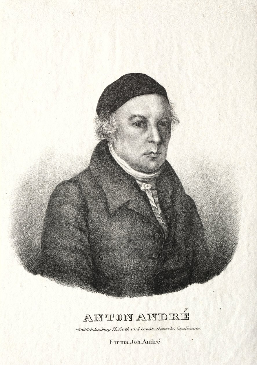 Retrato de Anton André. de Johann André