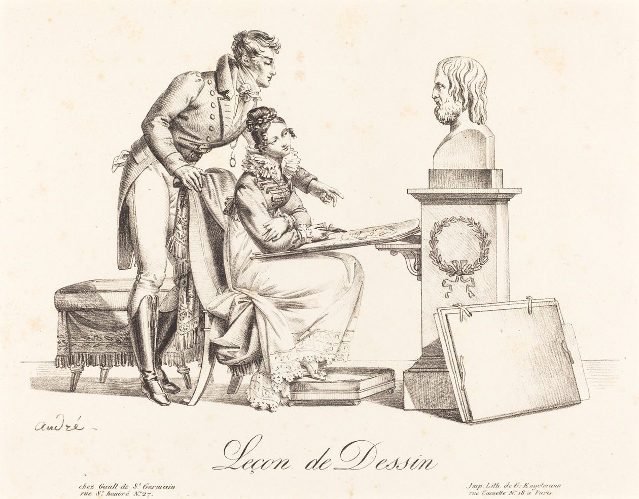 Aula de desenho de Johann Anton André