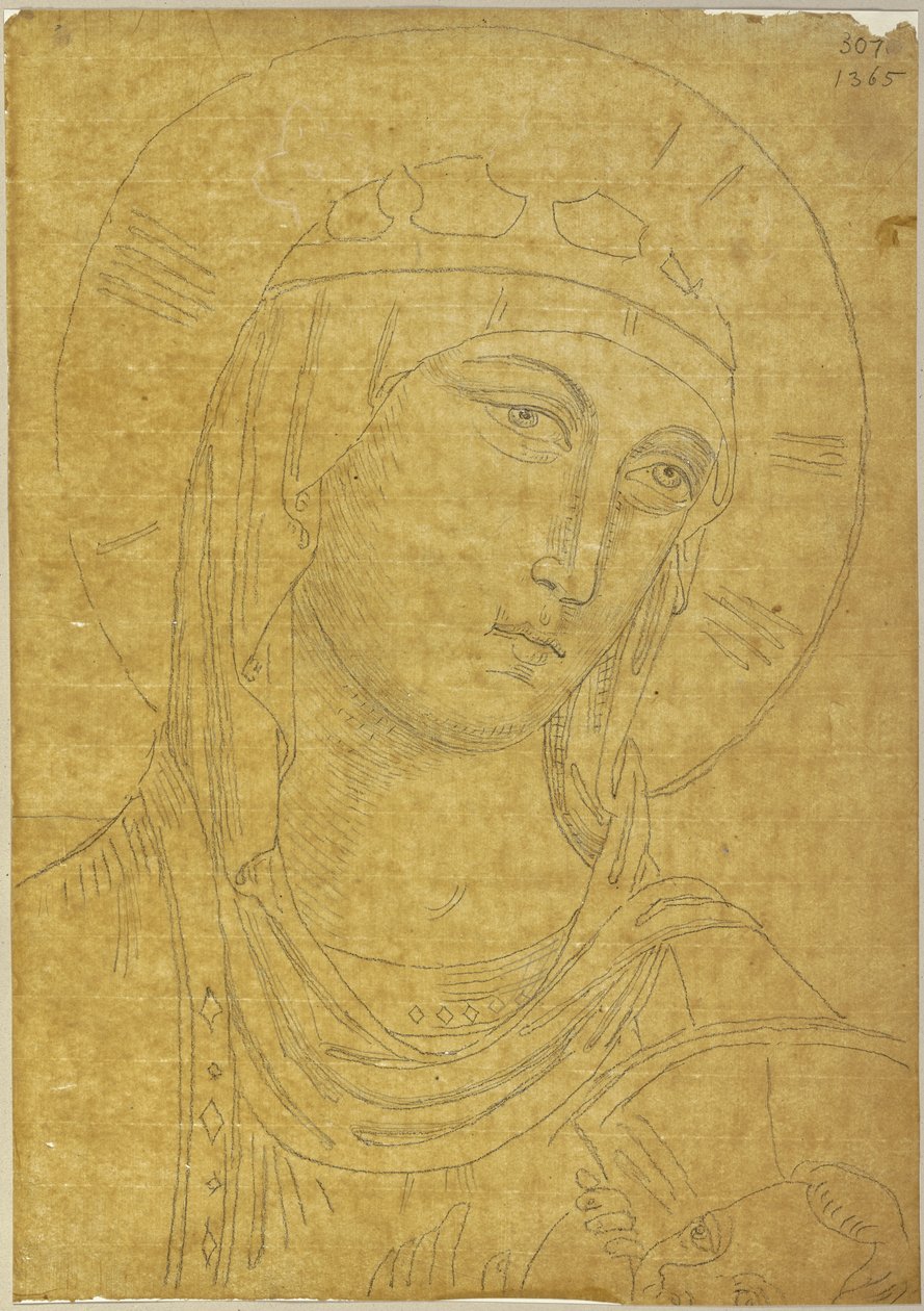 Aus: Sammlung von Umrissen und Durchzeichnungen, Band 6, Blatt 44 de Johann Anton Ramboux