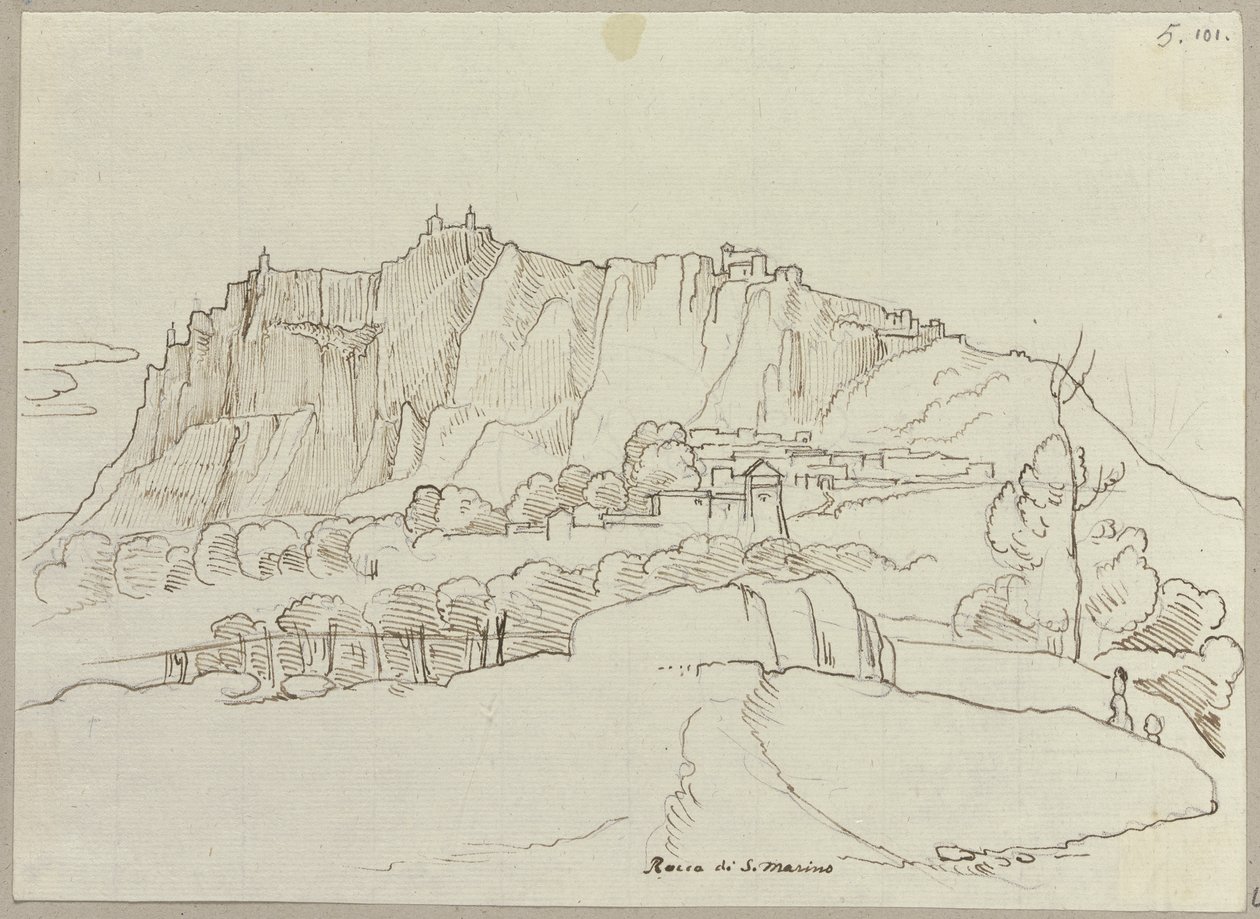 A República de São Marino de Johann Anton Ramboux