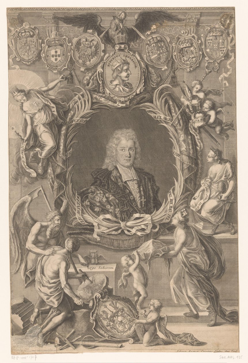 Retrato de Alexander Sigismund, conde palatino de Neuburg de Johann August Corvinus