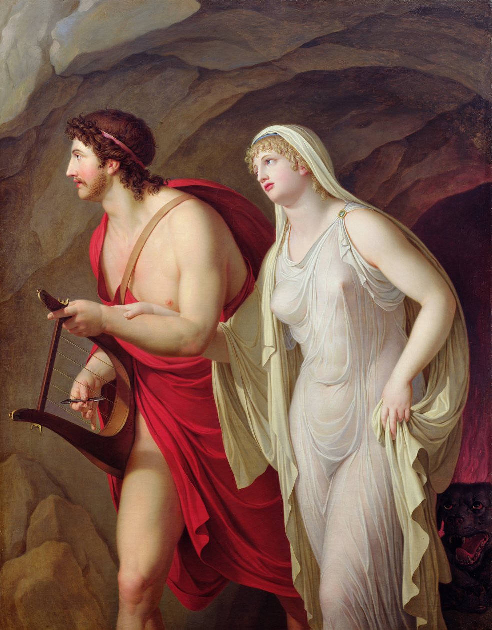 Orfeu e Eurídice, 1807 de Johann August Nahl the Younger