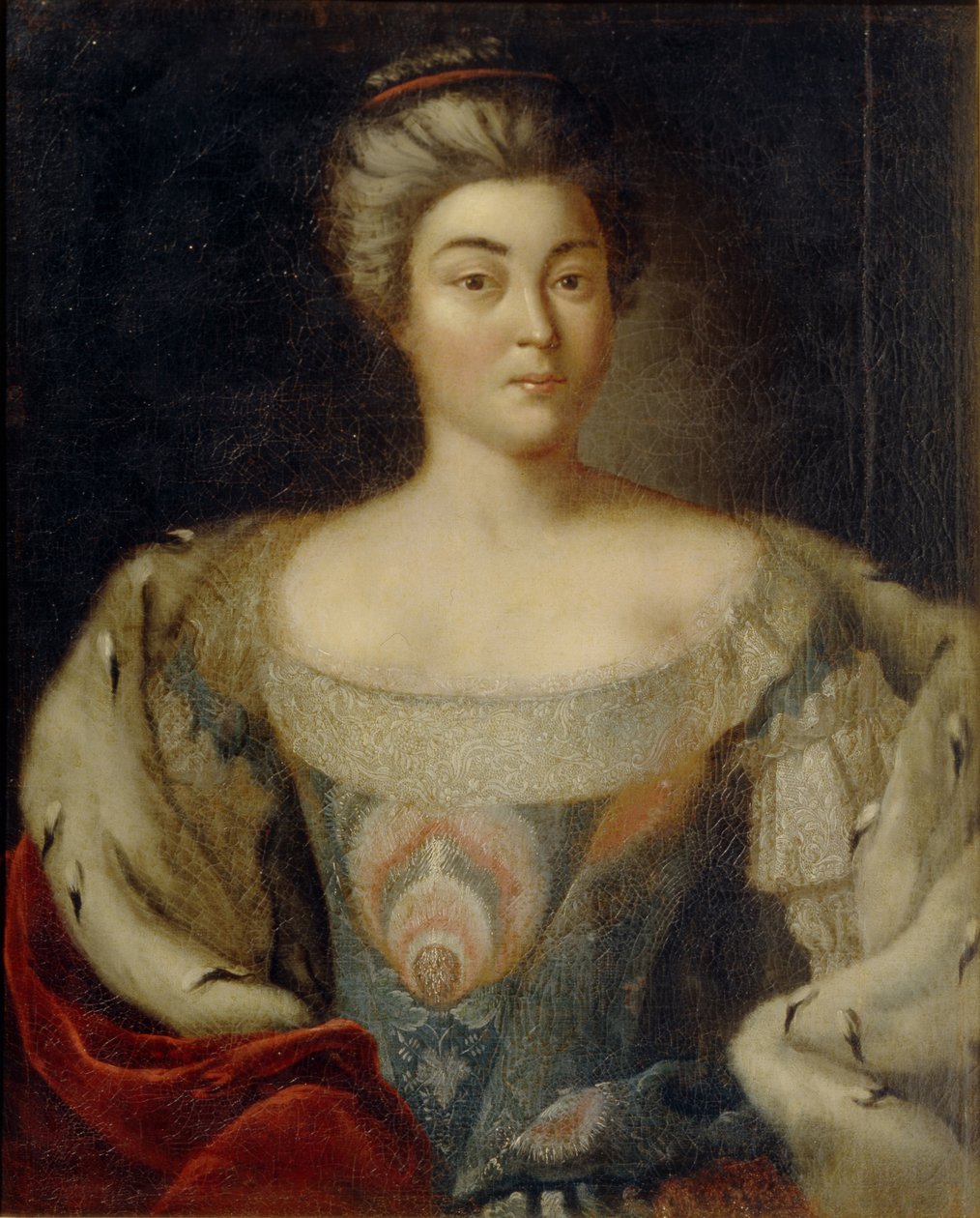 Retrato da princesa Alexandra Kurakina, nascida Panina 1711-1786 de Johann Balthasar Frankart