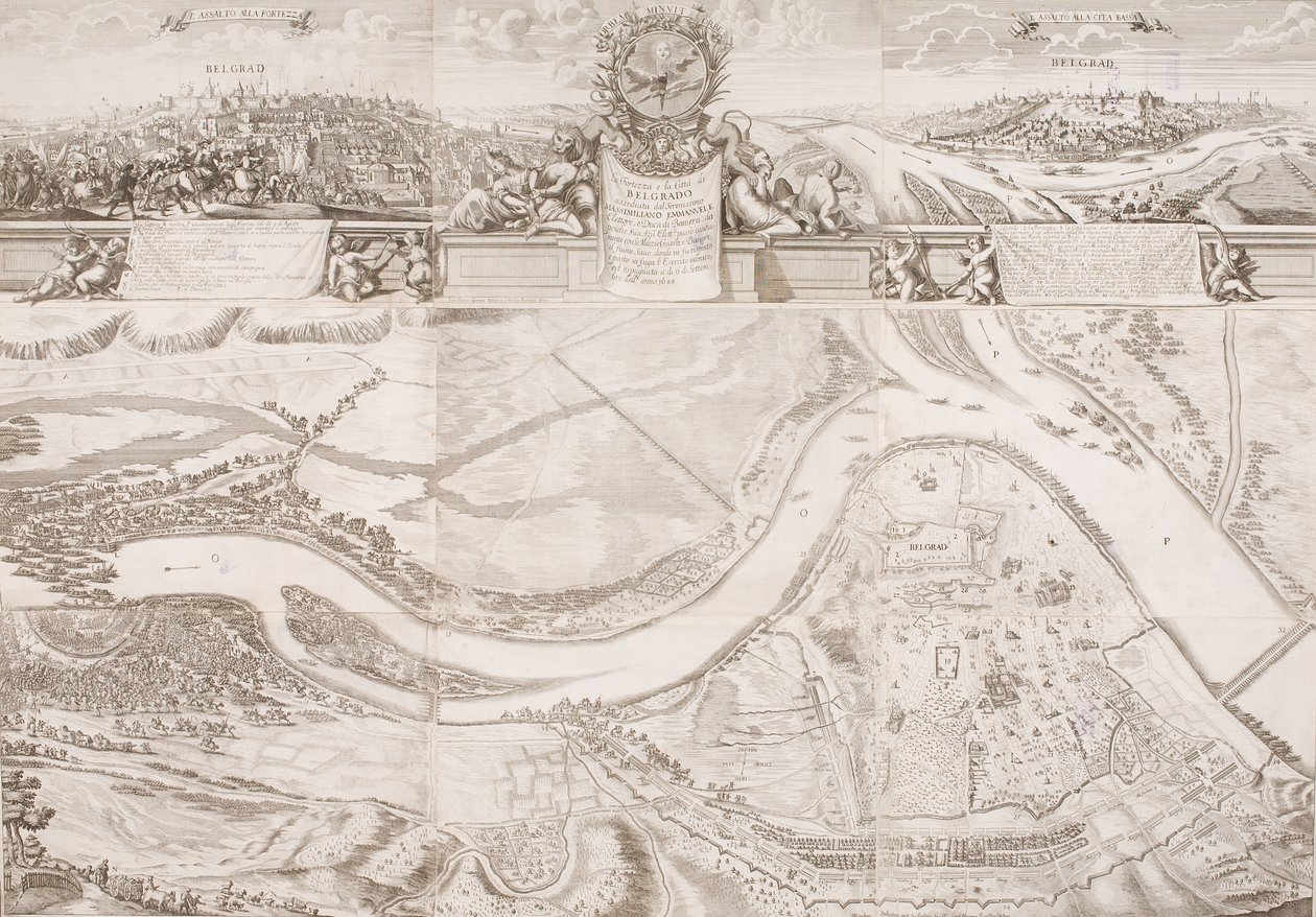 Fortaleza e Cidade de Belgrado de Johann Baptist Gumpp