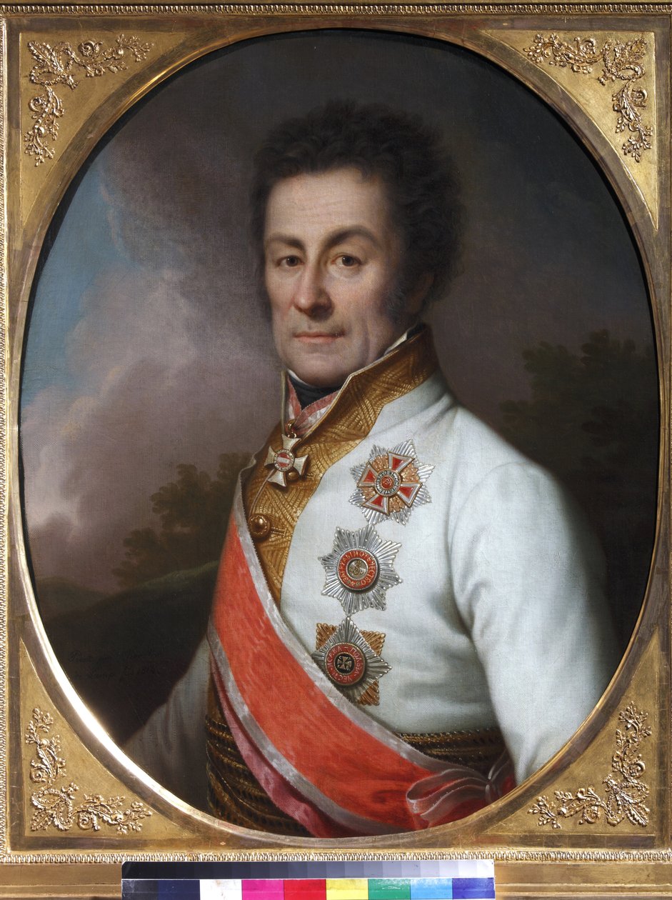 Le general Johan von Klenau und Janowitz - Retrato do General Johann Graf von Klenau (1758-1819) - Johann Baptist von Lampi, o mais novo (1775-1837). Óleo sobre tela de Johann Baptist II Lampi