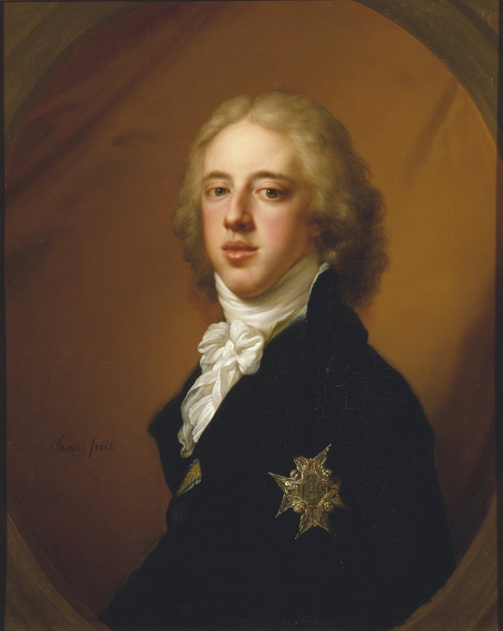 Gustave IV Adolphe de Suede - Retrato de Gustav IV Adolf da Suécia (1778-1837), de Lampi, Johann-Baptist von, o Ancião (1751-1830). Óleo sobre tela. Dimensão: 19,4x14,2 cm. Museu Nacional de Estocolmo de Johann Baptist I Lampi