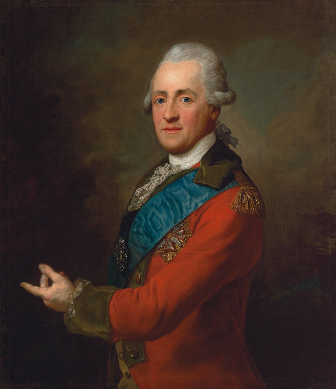Retrato do príncipe Stanislaw Poniatowski de Johann Baptist Edler von Lampi