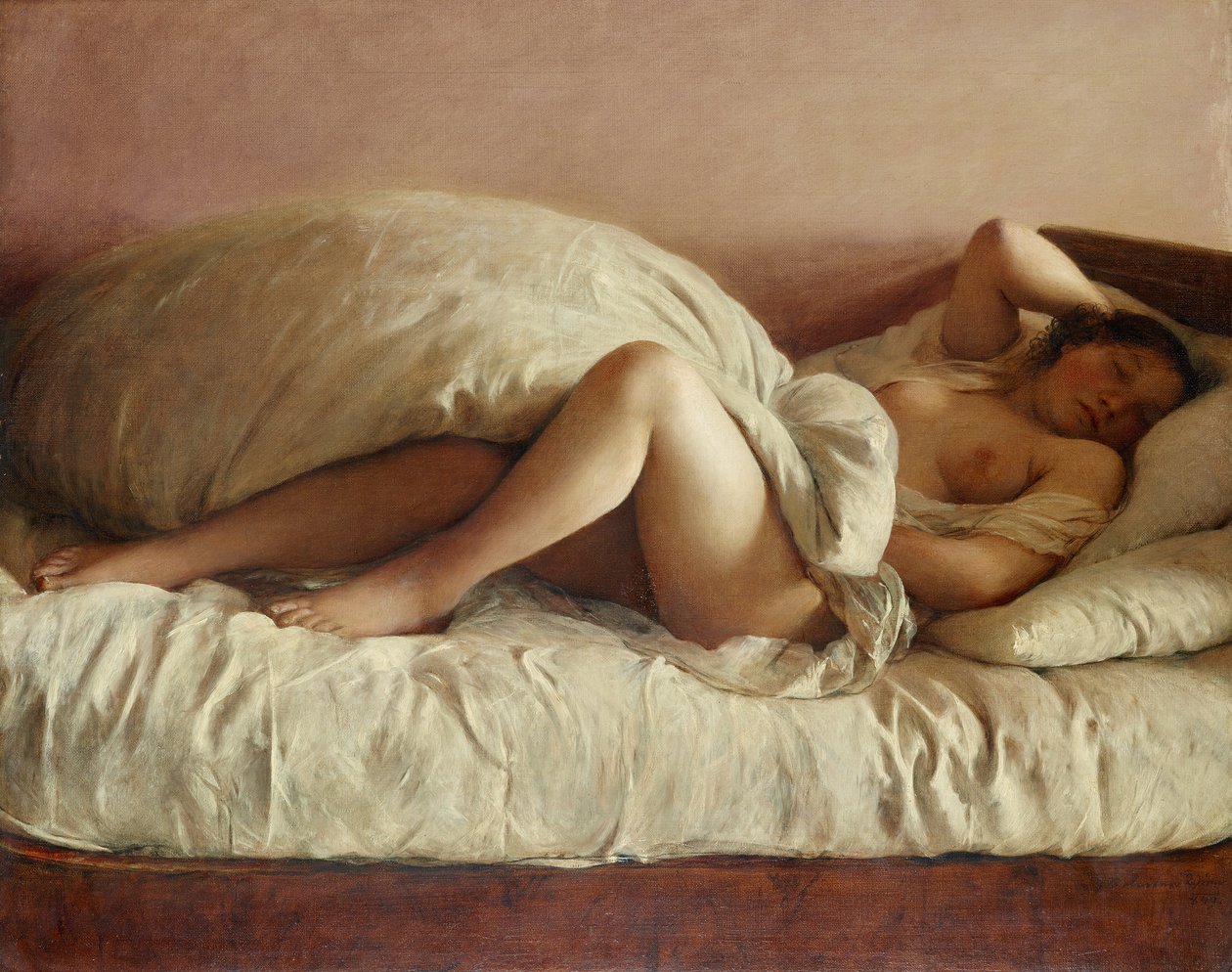 Mulher adormecida de Johann Baptist Reiter