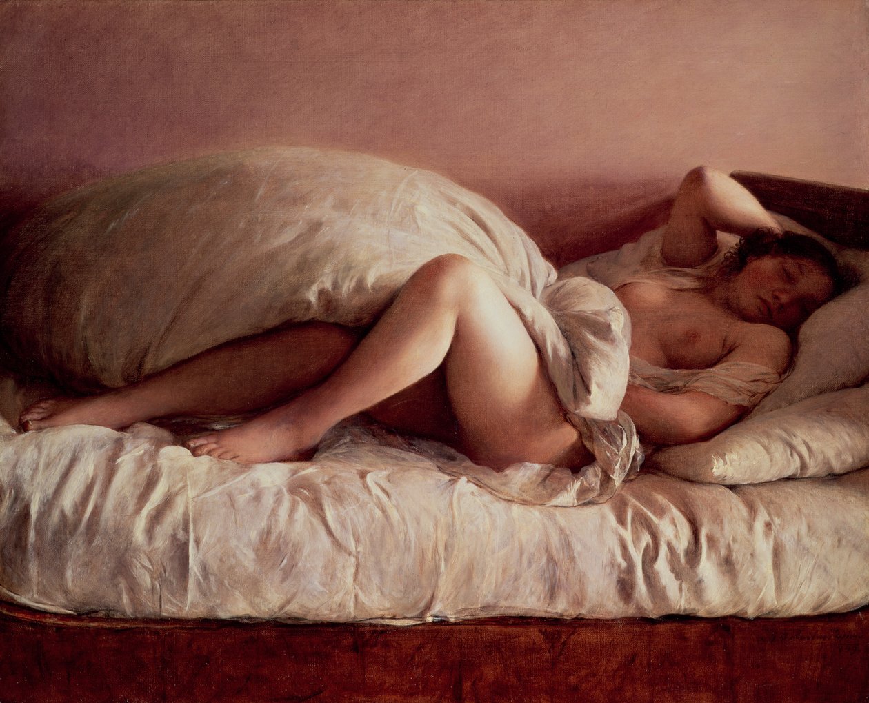 Mulher adormecida de Johann Baptist Reiter